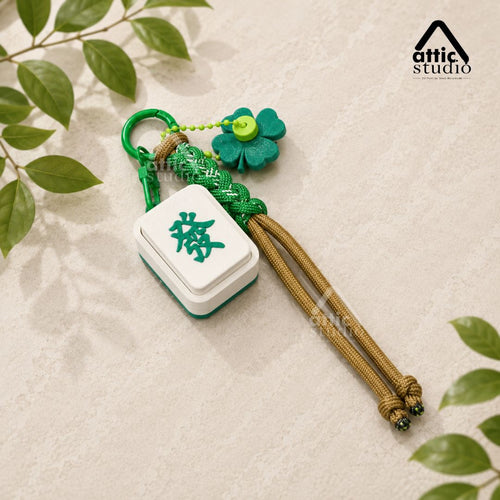 Mahjong Clicker Custom Mahjong Tile Keychain Fidget Clicker 3D Print Gantungan Kunci Mahjong