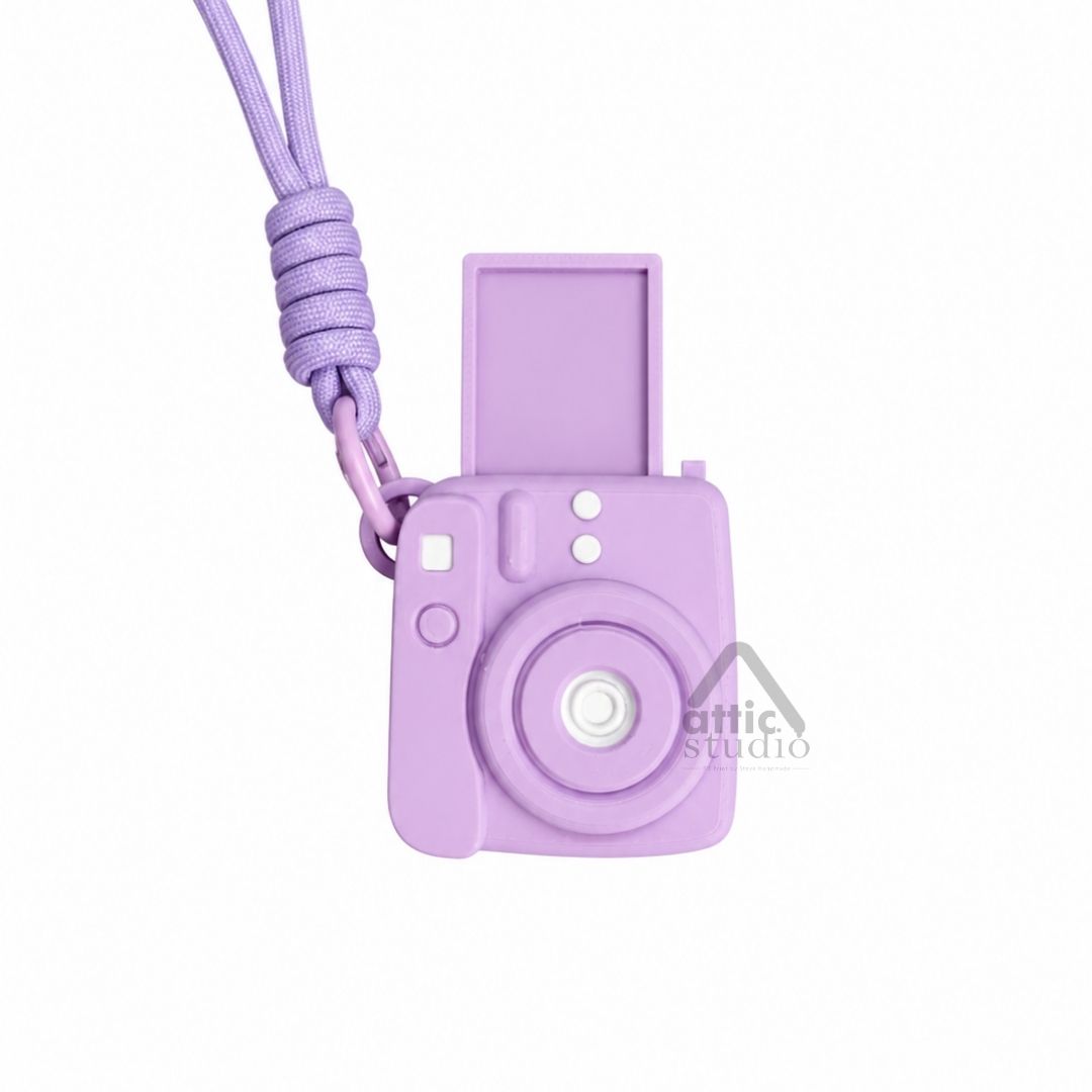 Mini Camera Clicker Keychain Custom Foto | Gantungan Tas Kamera Interaktif 6 Warna