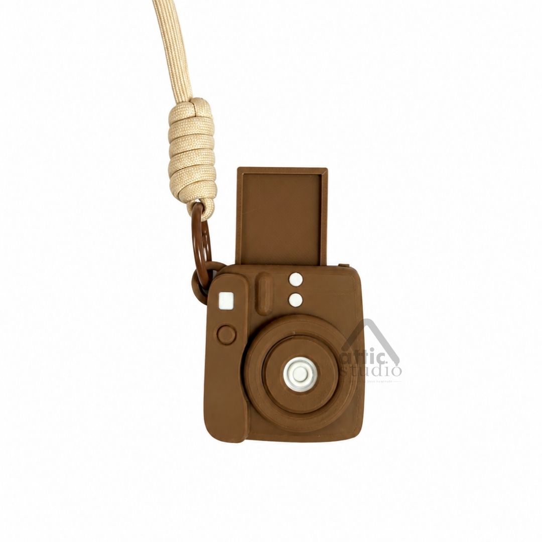 Mini Camera Clicker Keychain Custom Foto | Gantungan Tas Kamera Interaktif 6 Warna