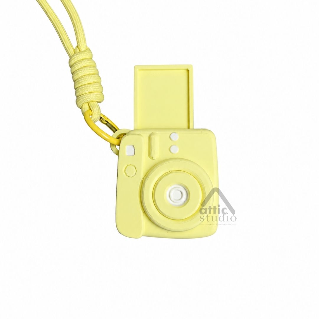 Mini Camera Clicker Keychain Custom Foto | Gantungan Tas Kamera Interaktif 6 Warna